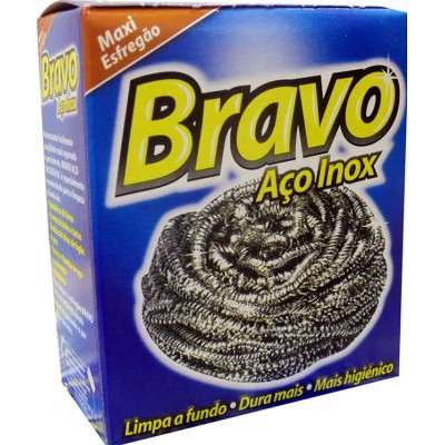 ESFREGAO INOX MAXI BRAVO