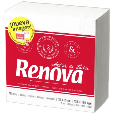GUARDANAPO RENOVA TIPO A  33-33 90UND