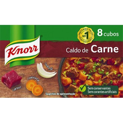 CALDO CARNE KNORR 8 CUBOS