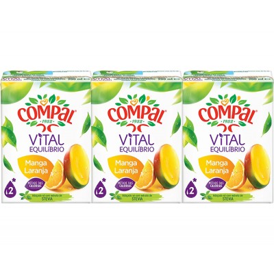 COMPAL MANGA LARANJA 200ML