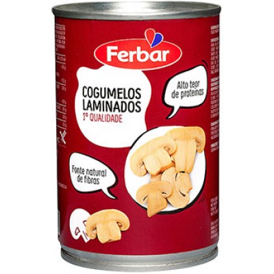 COGUMELOS LAMINADOS FERBAR 290GR