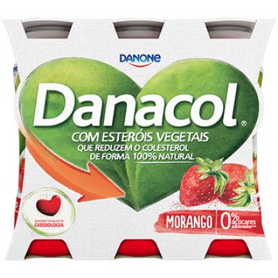 DANACOL MORANGO P6 576ML