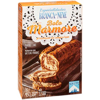 BOLO MARMORE BRANCA NEVE 450GR