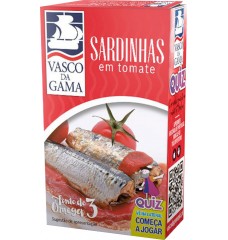 SARDINHA TOMATE VASCO GAMA 120GR