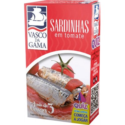 SARDINHA TOMATE VASCO GAMA 120GR