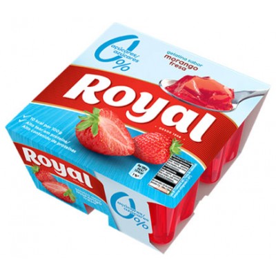 GELATINA LIGHT MORANGO ROYAL P4 400GR