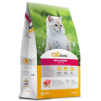 RACAO CAT CLASSIC MIX CARNES 1.5KG