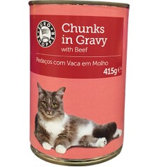 CHUNKS GRAVY GATO C/VACA 410GR