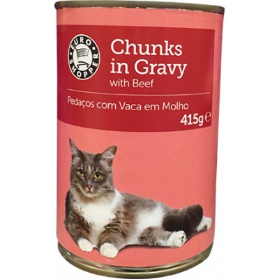 CHUNKS GRAVY GATO C/VACA 410GR