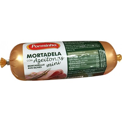 MORTADELA MINI C/AZEITONA PORMINHO 350GR