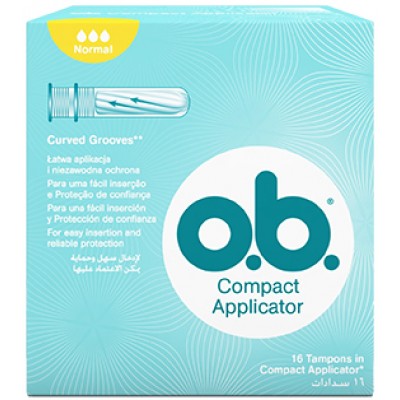TAMPAO OB C/APLICADOR NORMAL 16UND