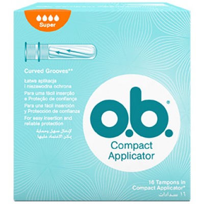 TAMPAO OB C/APLICADOR SUPER 16UND