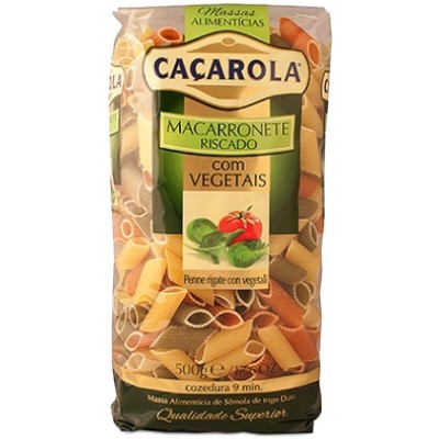 MACARRAO RISC/VEGETAIS CACAROLA 500GR