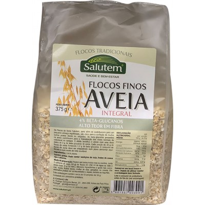 FLOCOS AVEIA INTEGRAL SALUTEM 375GR