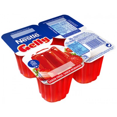 GELATINA GELLY MORANGO NESTLE P4 360GR