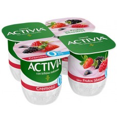 ACTIVIA CREM/0% FRUT/SILV P4 480GR