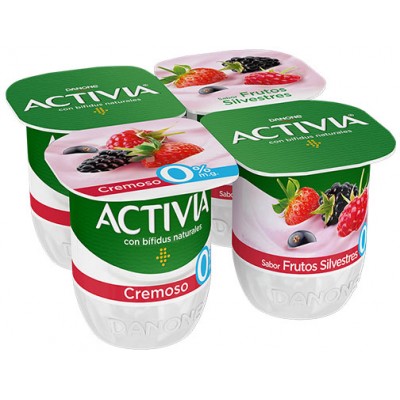 ACTIVIA CREM/0% FRUT/SILV P4 480GR