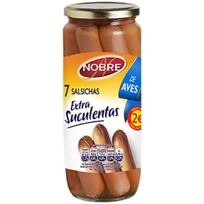 SALSICHAS NOBRE EXT/SUCULENTAS AVES 7UND