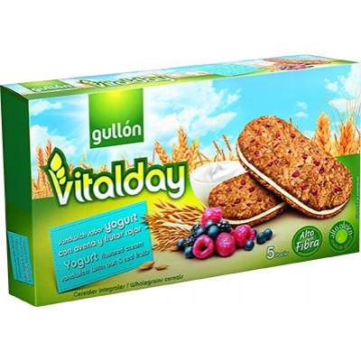 BOLACHA VITALDAY RECH/IOGURTE GULLON 220GR