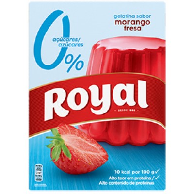 GELATINA PACOTE MORANGO ROYAL 10KCAL 31GR