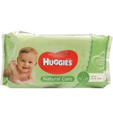 TOALHITAS HUGGIES NAT/CARE 56UND