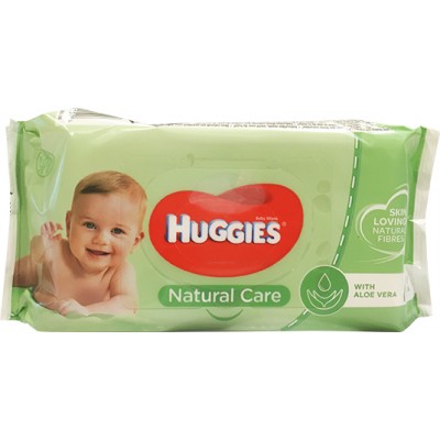 TOALHITAS HUGGIES NAT/CARE 56UND