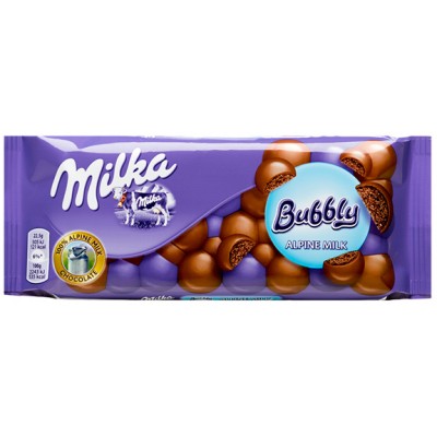 CHOCOLATE BUBBLY LEITE MILKA 90GR