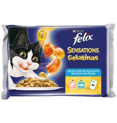 FELIX SENS/GELATINA P/GATO 4X100GR