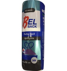 SACOS LIXO F/FACIL BEL SACK 50LT 15UND