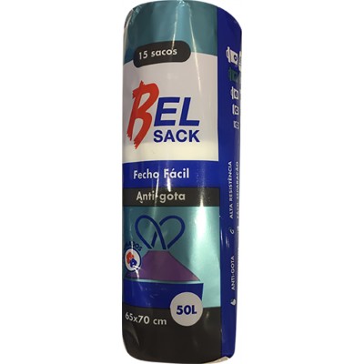 SACOS LIXO F/FACIL BEL SACK 50LT 15UND
