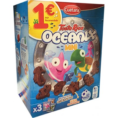 BOLACHA TOSTA RICA OCEANIX MINI CHOC CUETARA 120GR