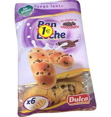 PAO LEITE C/PEPITAS CHOC DULCA 6UND