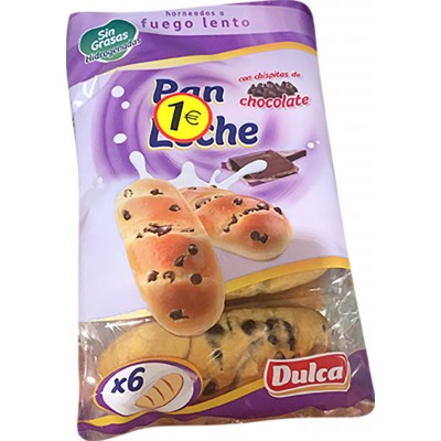 PAO LEITE C/PEPITAS CHOC DULCA 6UND