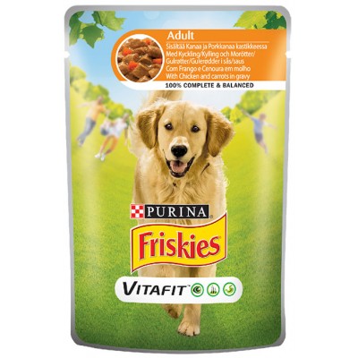 FRISKIES CAO ADULT FRANGO CENOURA 100GR