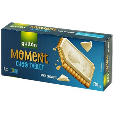 BOLACHA MOMENT WHITE CHOC GULLON 150GR
