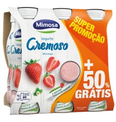MIMOSA LIQ CREM MORANGO P6 936ML