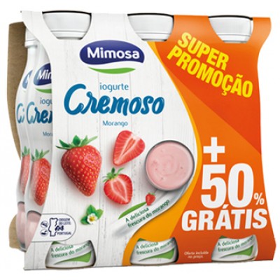 MIMOSA LIQ CREM MORANGO P6 936ML