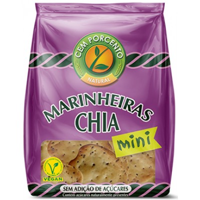 BOLACHA MINI MARINHEIRA CHIA 100% 50GR