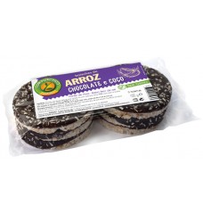 BOLACHA ARROZ CHOC/COCO 100% 100GR