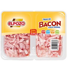 TIRAS BACON S/LACT ELPOZO 2X50GR