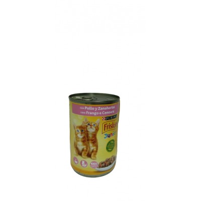 LATA FRISKIES GATO FRANGO JUNIOR 400GR