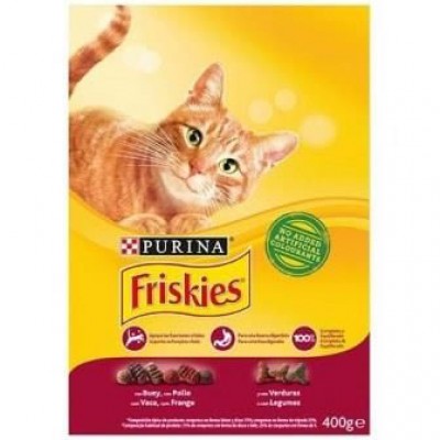 CAIXA FRISKIES GATO VACA FRANGO 400GR