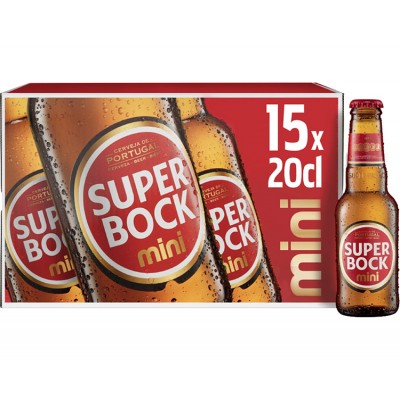 CAIXA SUPER BOCK MINI 15UND 200ML