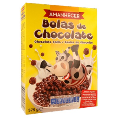 CEREAIS BOLAS CHOC AMANHECER 375GR