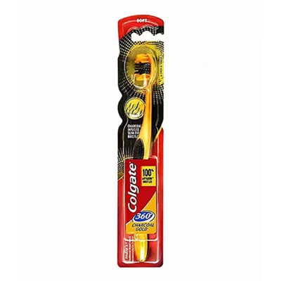 ESCOVA COLGATE MACIA CHARCOAL GOLD 360º