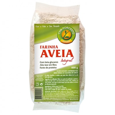 FARINHA AVEIA INTEGRAL 100% 400GR