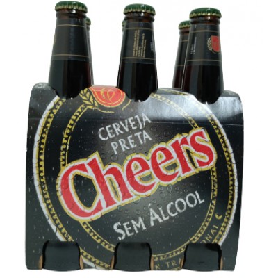CERVEJA CHEERS PRETA S/ALCOOL 330ML