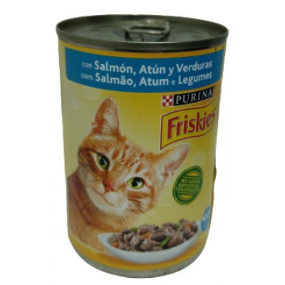 LATA FRISKIES GATO SALMAO 400GR