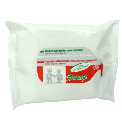 TOALHITAS ANTIBACTERIAS SUP/MAOS 20UND