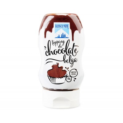 TOPPING CHOCOLATE BELGA BRANCE NEVE 390GR